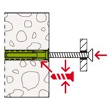 fischer Dübel SX Plus Green 5x25 K grün, 50 Stück