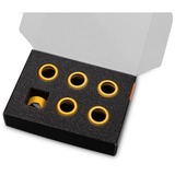 EKWB EK-Quantum Torque Compression Ring 6-Pack HDC 14 - Gold, Verbindung gold