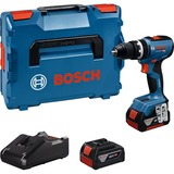 Bosch Akku-Schlagbohrschrauber GSB 18V-65 Professional, 18Volt blau, 2x Li-Ion Akku 5,0Ah, in L-BOXX