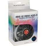 RAIJINTEK IRIS 12 RBW ADD-3, Gehäuselüfter schwarz, 3 Lüfter, Controller und Fernbedienung, 120 mm