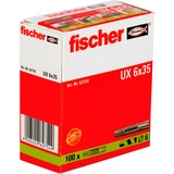 fischer Universaldübel UX 6x35 hellgrau, 100 Stück