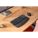 Logitech Wave Keys for Business, Tastatur schwarz, DE-Layout, Logi Bolt, Bluetooth, für Windows/macOS/ChromeOS/Android/Linux