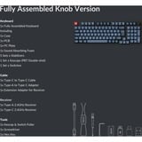 Keychron V5 Max, Gaming-Tastatur schwarz/blaugrau, DE-Layout, Gateron Jupiter Brown, Hot-Swap, RGB