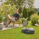 GARDENA Mähroboter smart SILENO pro 600m² grau/türkis, Li-Ionen Akku, LONA-Technologie