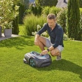 GARDENA Mähroboter smart SILENO pro 600m² grau/türkis, Li-Ionen Akku, LONA-Technologie