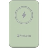 Verbatim Wireless Powerbank Charge 'n' Go 10.000mAh hellgrün, Qi, PD 3.0, Quick Charge 3.0