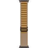 Apple 49 mm Alpine Loop, Uhrenarmband beige/schwarz, Größe L