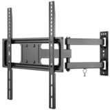 goobay TV-Wandhalterung Basic FULLMOTION (M) schwarz, für 81 - 140cm (32" - 55") Fernseher