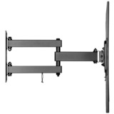 goobay TV-Wandhalterung Basic FULLMOTION (M) schwarz, für 81 - 140cm (32" - 55") Fernseher