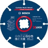 Bosch EXPERT X-LOCK Carbide MultiWheel Trennscheibe, Ø 125mm Bohrung 22,23mm, gerade