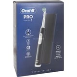 Braun Oral-B Pro 1 Cross Action , Elektrische Zahnbürste schwarz, mit Reiseetui