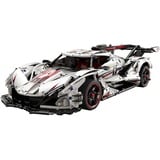 CaDA MASTER V12 Hypercar, Konstruktionsspielzeug grau, Maßstab 1:8, ferngesteuert