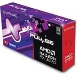 SAPPHIRE Radeon RX 9070 Pulse, Grafikkarte schwarz, RDNA4, GDDR6, 2x DisplayPort, 2x HDMI