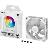 ASUS TUF GAMING TR120 ARGB, Gehäuselüfter weiß/transparent, 120 mm