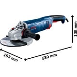 Bosch Winkelschleifer GWS 24-230 PZ Professional blau, 2.400 Watt