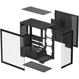 DeepCool CG580, Tower-Gehäuse schwarz, Tempered Glass x 2