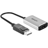 Lindy Konverter DisplayPort 1.4 > HDMI 8K schwarz/grau, 11cm