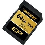 Patriot EP 64 GB SDXC, Speicherkarte schwarz, UHS-II U3, Class 10, V90