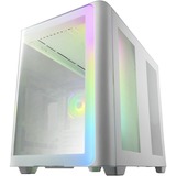 Fortron FSP , Tower-Gehäuse weiß, Tempered Glass x 2