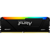 Kingston FURY DIMM 128 GB DDR4-3200 (4x 32 GB) Quad-Kit, Arbeitsspeicher schwarz, KF432C16BB2AK4/128, Beast RGB, INTEL XMP