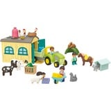 PLAYMOBIL 71656 Junior: Bauernhof-Abenteuer mit Traktor, Anhänger und tierischen Freunden, Konstruktionsspielzeug 