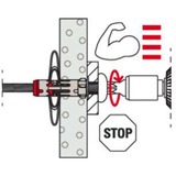 fischer Hohlraumdübel DuoHM 4x55 S PZ 25 Stück, mit Panhead-Schraube