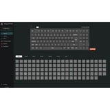 Keychron K13 Max, Gaming-Tastatur grau/orange, DE-Layout, Gateron Low Profile 2.0 Mechanical Red, Hot-Swap, Aluminiumrahmen, RGB