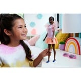 Mattel Barbie Fashionistas-Puppe Peach Puffy Sleeves Dress 