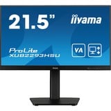 iiyama ProLite XUB2293HSU-B7, LED-Monitor 54.5 cm (21.5 Zoll), schwarz (matt), FullHD, IPS, Adaptive-Sync, Einstellbarer Standfuß, 100Hz Panel