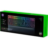 Razer Huntsman V2, Gaming-Tastatur schwarz, DE-Layout, Razer Clicky Optical (Purple)