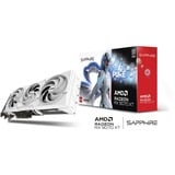 SAPPHIRE Radeon RX 9070 XT Pure, Grafikkarte weiß, RDNA4, GDDR6, 2x DisplayPort, 2x HDMI 2.1