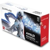 SAPPHIRE Radeon RX 9070 XT Pure, Grafikkarte weiß, RDNA4, GDDR6, 2x DisplayPort, 2x HDMI 2.1