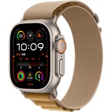 Apple Watch Ultra 2, Smartwatch titan, 49 mm, Alpine Loop Mandel, Titangehäuse, Cellular