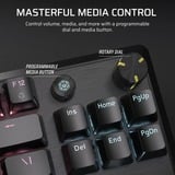 Corsair K70 CORE TKL, Gaming-Tastatur schwarz, DE-Layout, Corsair MLX Red v2