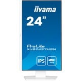 iiyama ProLite XUB2497HSN-W2, LED-Monitor 60.5 cm (23.8 Zoll), weiß (matt), FullHD, IPS, USB-C, RJ-45, 100Hz Panel