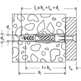 fischer Universaldübel UX 6x50 R hellgrau, 100 Stück