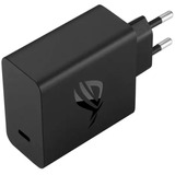 ASUS ROG 65W Charger ADP-65VW B, Ladegerät schwarz, PD 3.0, Quick Charge 5.0, mit 1,2 Meter USB-C Kabel