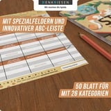 Denkriesen Stadt Land Vollpfosten - Haustier Edition, Partyspiel A4-Spielblock