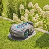 GARDENA Mähroboter smart SILENO max 1.200m² grau/türkis, Li-Ionen Akku, LONA-Technologie