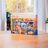 Ravensburger Feel Well & Puzzle - Katzen im Regal 200 Teile