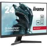 iiyama G-MASTER GC2480HSU-B1, Gaming-Monitor 59.8 cm (23.6 Zoll), schwarz (matt), FullHD, VA, Curved, USB-Hub, 180Hz Panel