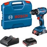 Bosch Akku-Bohrschrauber GSR 18V-45 Professional, 18Volt blau/schwarz, 2x Li-Ionen Akku 2,0Ah, in L-Case