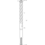 Bosch Expert Hammerbohrer SDS-plus-7X, Ø 20mm Arbeitslänge 550mm