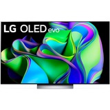 LG LG OLED77C37LA.AEUD, OLED-Fernseher 195 cm (77 Zoll), schwarz/dunkelsilber, UltraHD/4K, HDR, SmartTV, 120Hz Panel