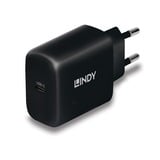 Lindy Ladegerät 65 Watt USB-C GaN Charger schwarz, 1x USB-C PD 3.0, GaN, PPS