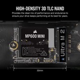 Corsair MP600 MINI 2 TB, SSD PCIe 4.0 x4, NVMe 1.4, M.2 2230