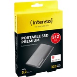 Intenso Externe SSD TX800 500 GB anthrazit, USB-A 3.2 Gen 2x2 (20 Gbit/s)