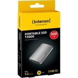 Intenso Externe SSD TX800 500 GB anthrazit, USB-A 3.2 Gen 2x2 (20 Gbit/s)