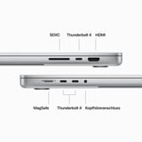 Apple MacBook Pro (16") 2023 CTO, Notebook silber, M3 Max 40-Core GPU, MacOS, Kroatisch, 41.1 cm (16.2 Zoll) & 120 Hz Display, 1 TB SSD