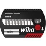 Wiha Bit-Satz FlipSelector Standard, 13-teilig schwarz/rot, PH / PZ / TORX